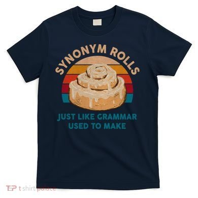 Funny Gift Synonym Rolls English Teacher Student Retro T-Shirt