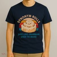 Funny Gift Synonym Rolls English Teacher Student Retro T-Shirt thumb 3