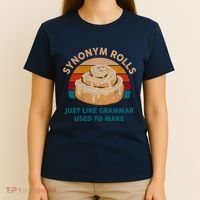 Funny Gift Synonym Rolls English Teacher Student Retro T-Shirt thumb 4