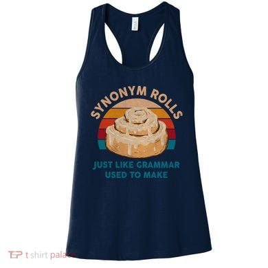 Funny Gift Synonym Rolls English Teacher Student Retro Women's Tank Top