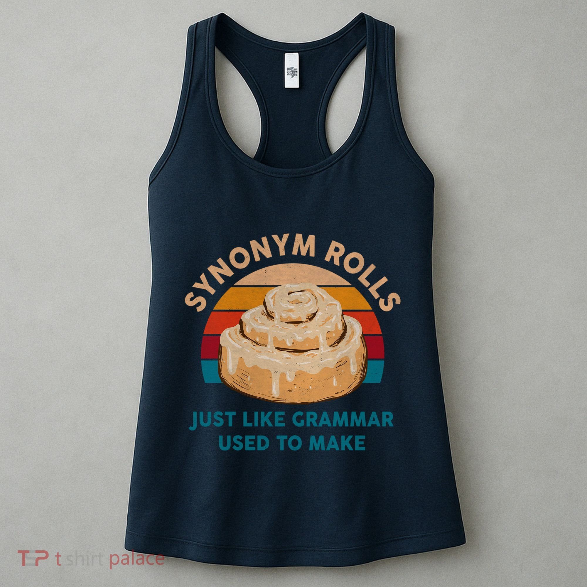 Funny Gift Synonym Rolls English Teacher Student Retro Women's Tank Top