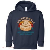 Funny Gift Synonym Rolls English Teacher Student Retro Toddler Hoodie thumb 0