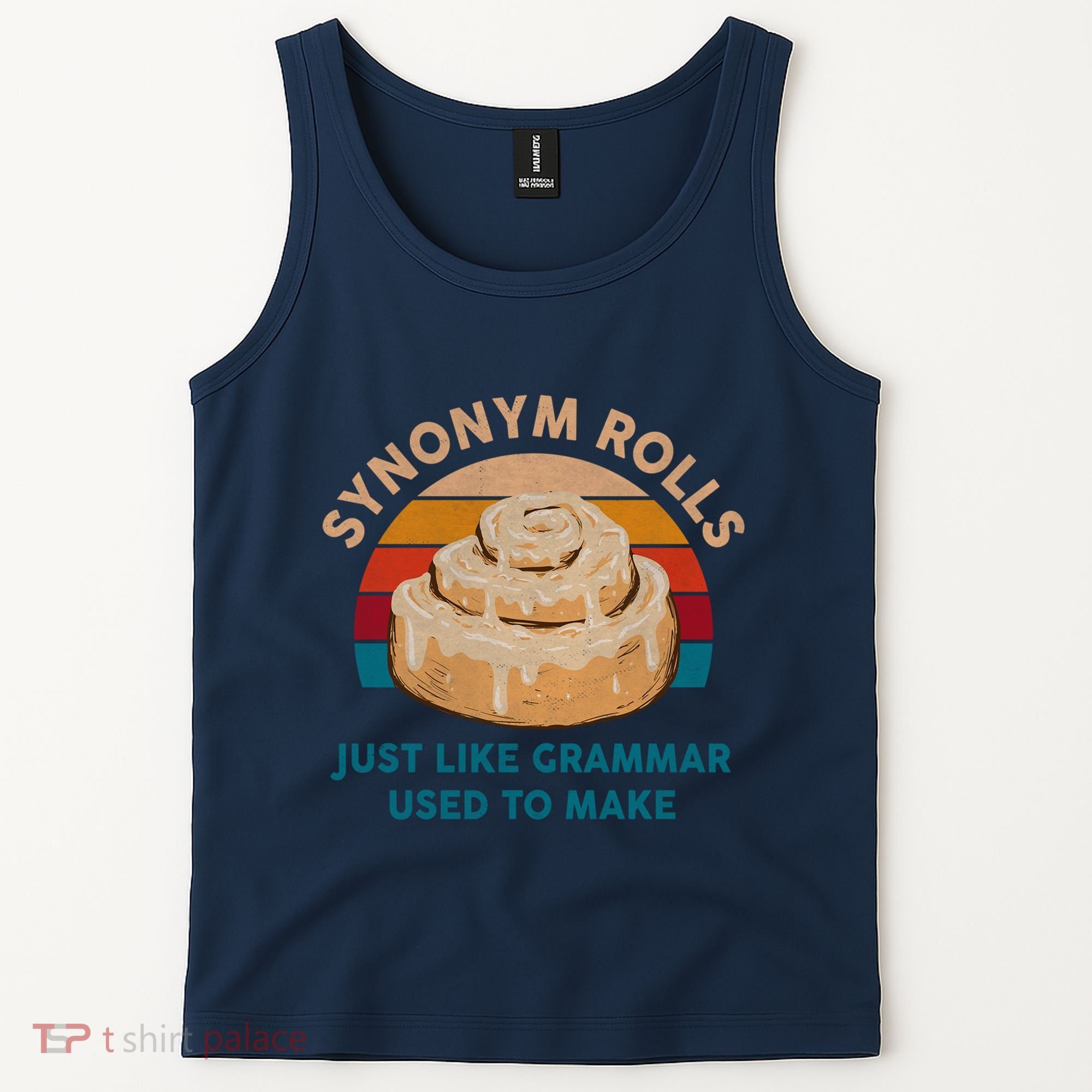 Funny Gift Synonym Rolls English Teacher Student Retro Tank Top