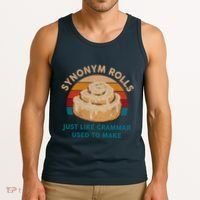 Funny Gift Synonym Rolls English Teacher Student Retro Tank Top thumb 3