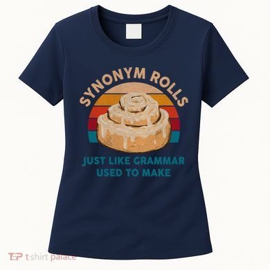 Funny Gift Synonym Rolls English Teacher Student Retro Women's T-Shirt