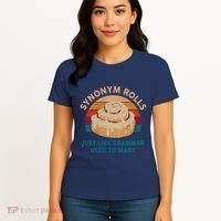 Funny Gift Synonym Rolls English Teacher Student Retro Women's T-Shirt thumb 4