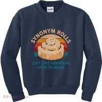 Funny Gift Synonym Rolls English Teacher Student Retro Kids Sweatshirt thumb 0