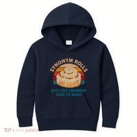 Funny Gift Synonym Rolls English Teacher Student Retro Kids Hoodie thumb 0