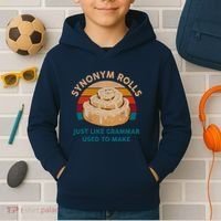 Funny Gift Synonym Rolls English Teacher Student Retro Kids Hoodie thumb 2