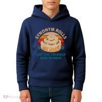 Funny Gift Synonym Rolls English Teacher Student Retro Kids Hoodie thumb 4