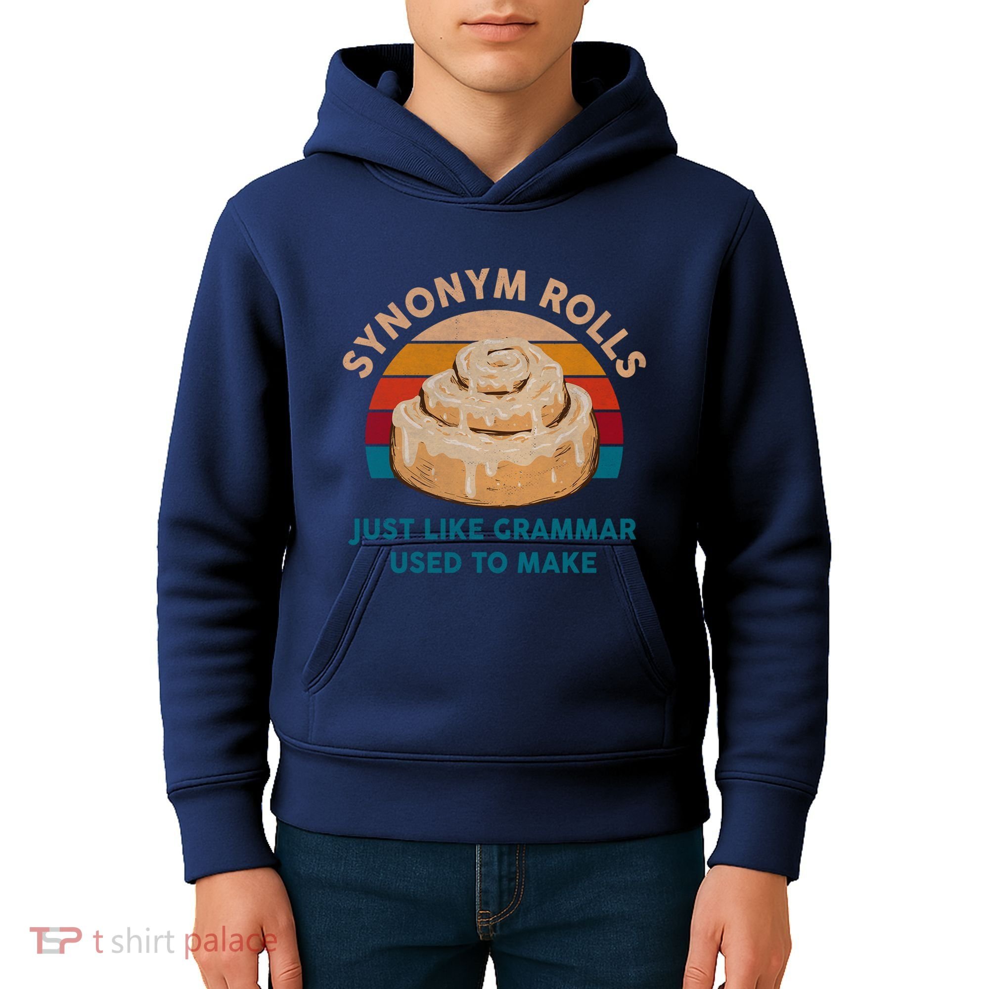 Funny Gift Synonym Rolls English Teacher Student Retro Kids Hoodie