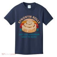 Funny Gift Synonym Rolls English Teacher Student Retro Kids T-Shirt thumb 0