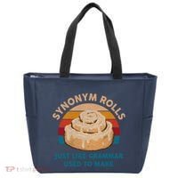 Funny Gift Synonym Rolls English Teacher Student Retro Tote Bag thumb 0