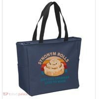 Funny Gift Synonym Rolls English Teacher Student Retro Tote Bag thumb 2