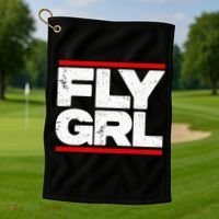 Fly Grl Survival Of The Thickest Mavis Beamont Golf Towel thumb 1