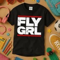 Fly Grl Survival Of The Thickest Mavis Beamont Kids T-Shirt thumb 3