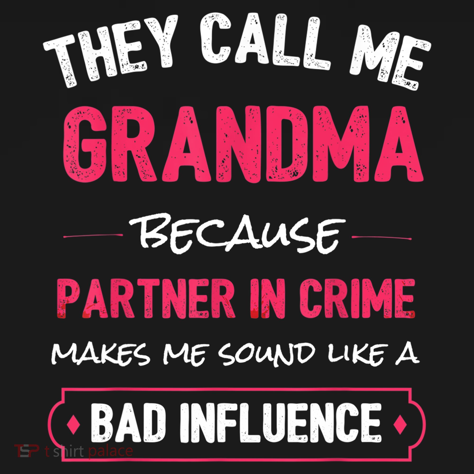 Funny Grandma Shirt, Grandma Partner In Crime Shirt TShirt Women's Tank Top