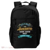 Funny Game Show Host Awesome Job Occupation Graduation Backpack thumb 0