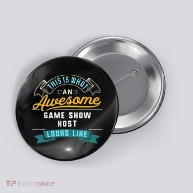 Funny Game Show Host Awesome Job Occupation Graduation Button