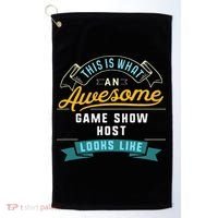 Funny Game Show Host Awesome Job Occupation Graduation Golf Towel thumb 0