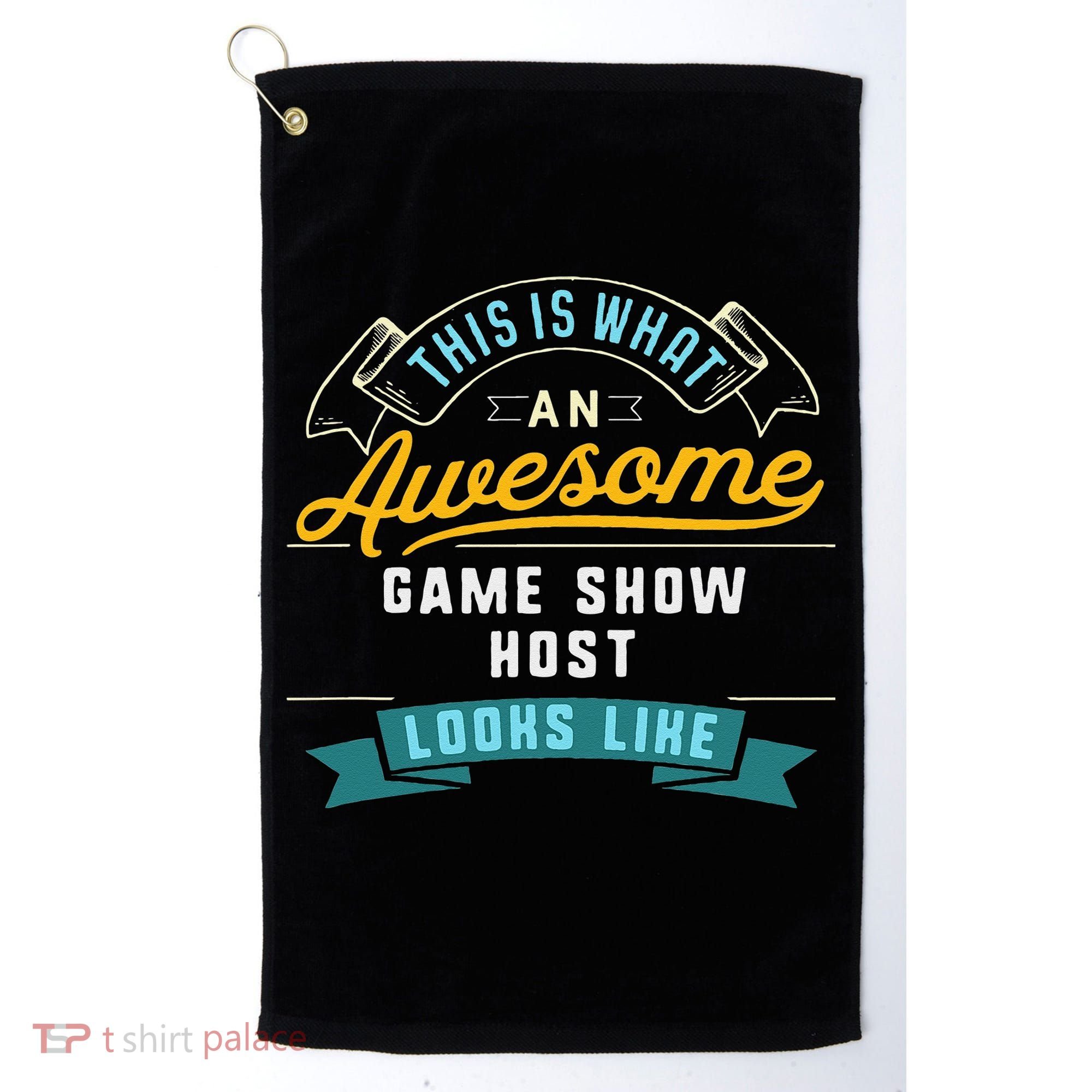 Funny Game Show Host Awesome Job Occupation Graduation Golf Towel