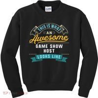 Funny Game Show Host Awesome Job Occupation Graduation Kids Sweatshirt thumb 0