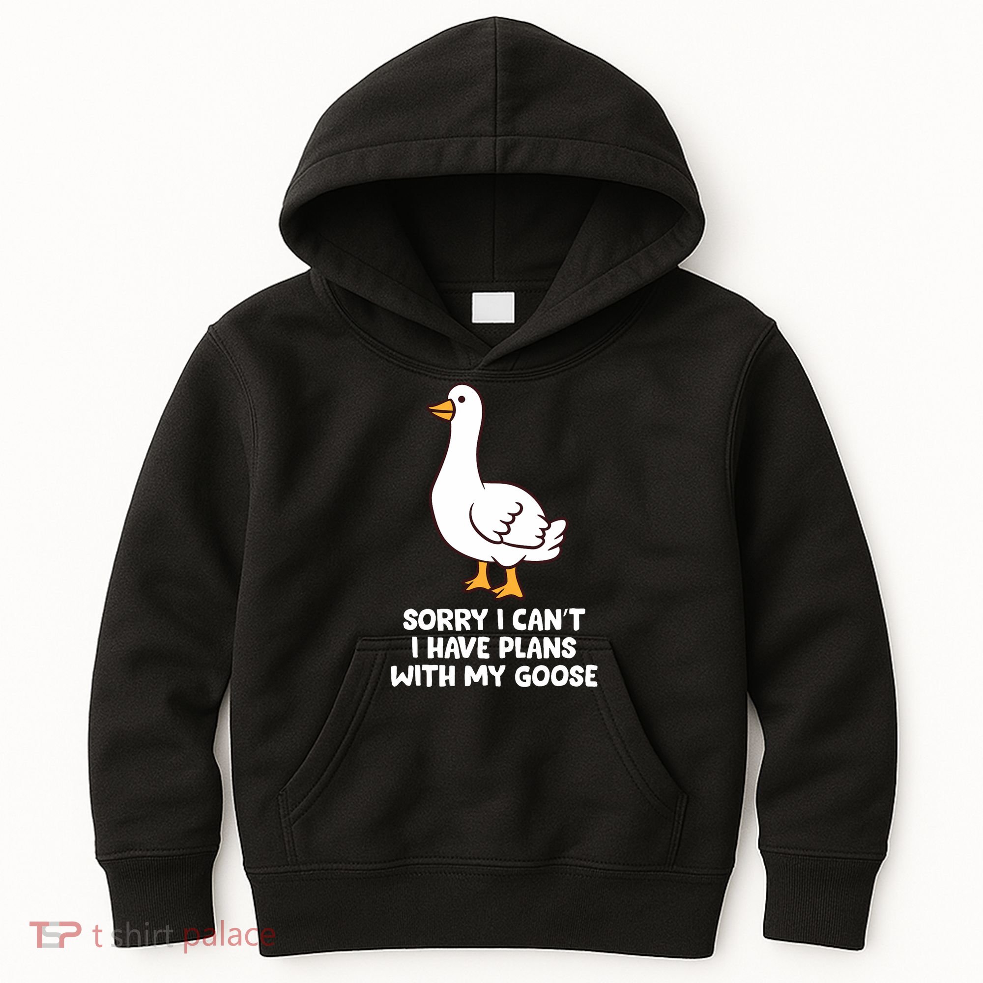 Funny Goose Sorry I CanT I Have Plans With My Goose Kids Hoodie