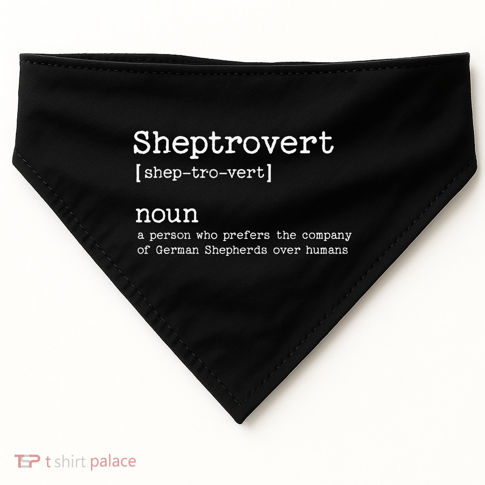Funny German Shepherd Dog USA-Made Doggie Bandana