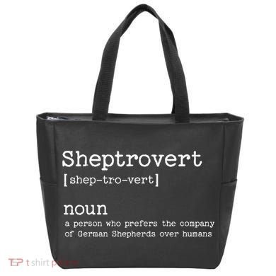 Funny German Shepherd Dog Tote Bag