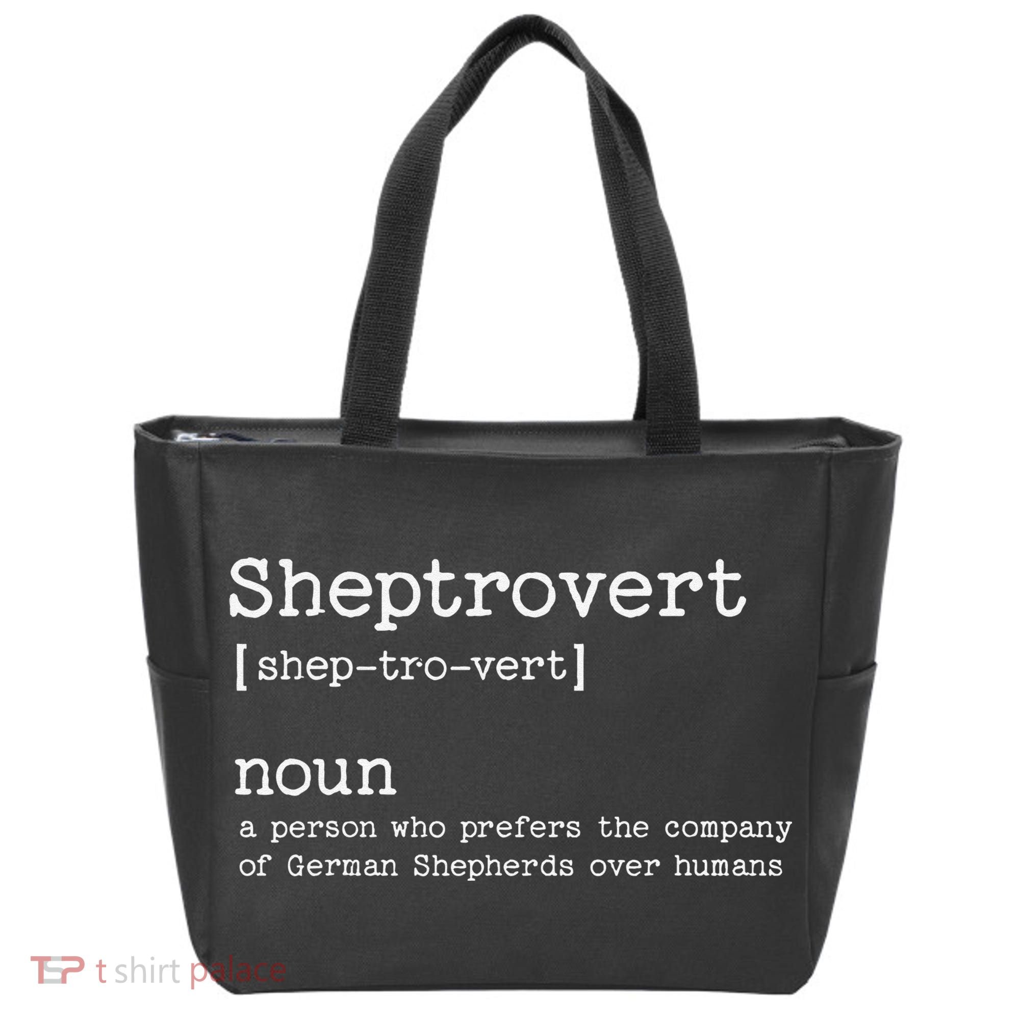 Funny German Shepherd Dog Tote Bag