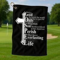 For God So Loved The World That He Gave Golf Towel thumb 1