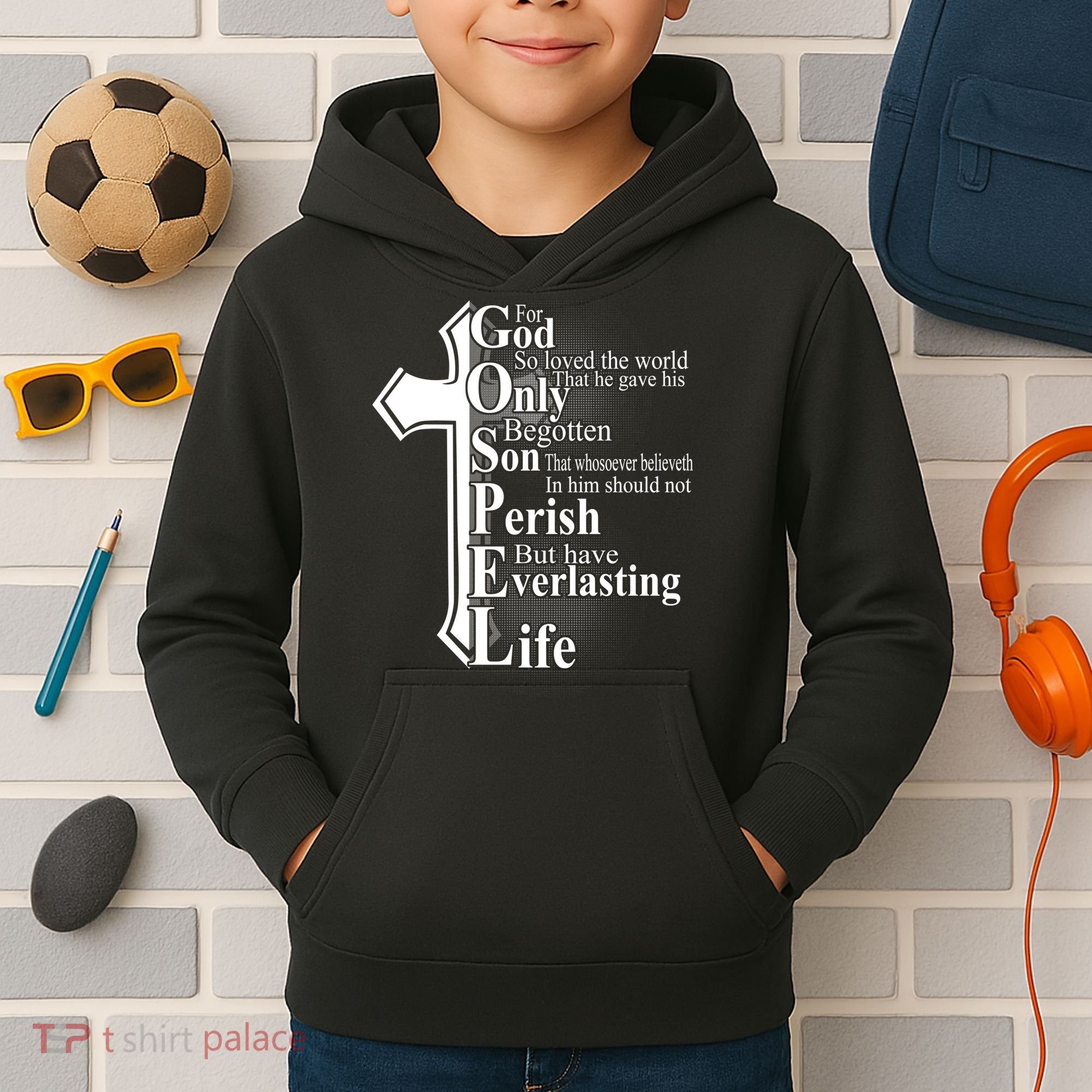 For God So Loved The World That He Gave Kids Hoodie
