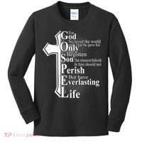 For God So Loved The World That He Gave Kids Long Sleeve Shirt thumb 0
