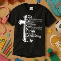 For God So Loved The World That He Gave Kids T-Shirt thumb 3
