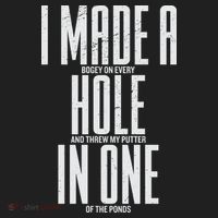 Funny Golf Shirts For Men Women Hole In One Golf Beanie thumb 2