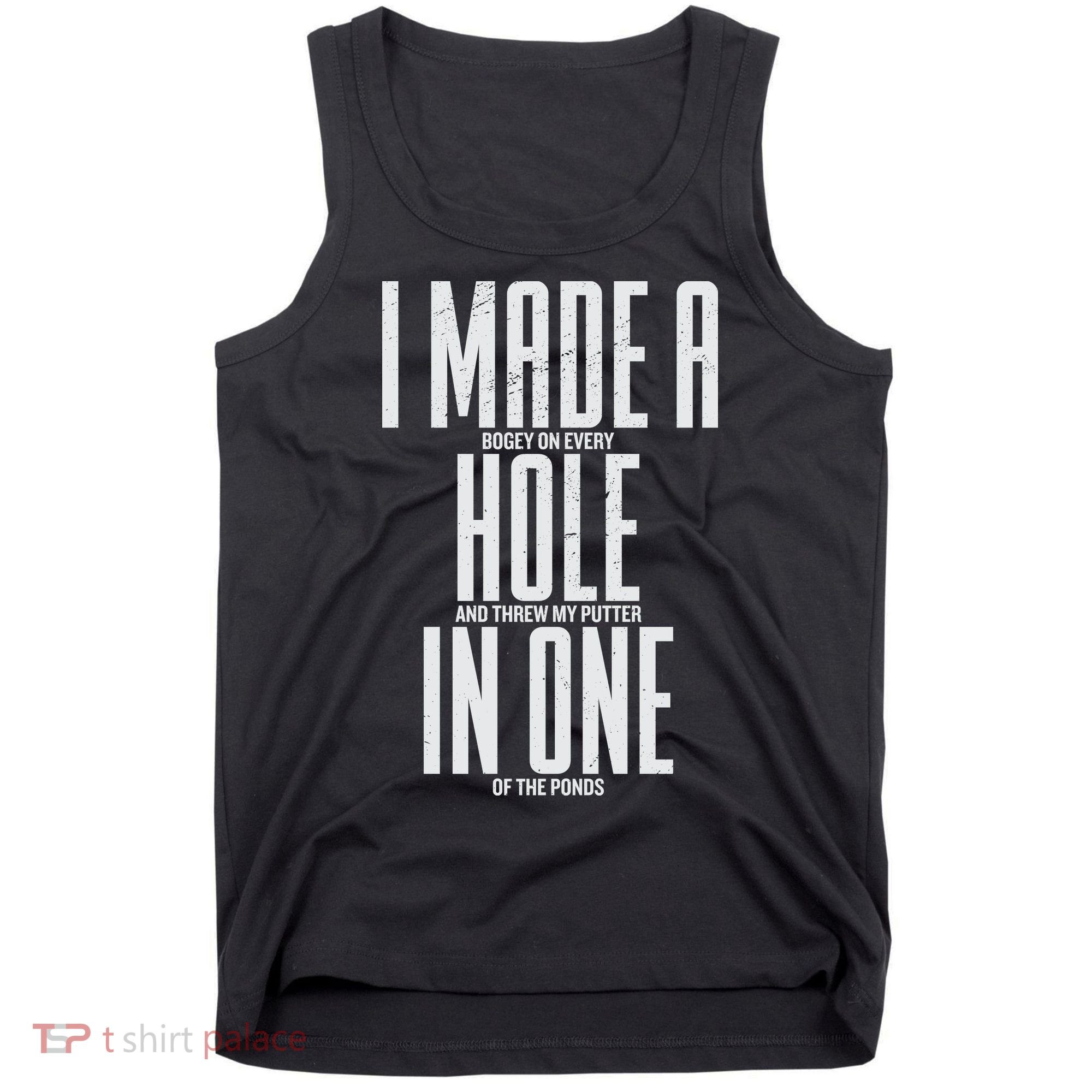 Funny Golf Shirts For Men Women Hole In One Golf Tank Top