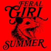 Feral Girl Summer Opossum Santa Hat thumb 1