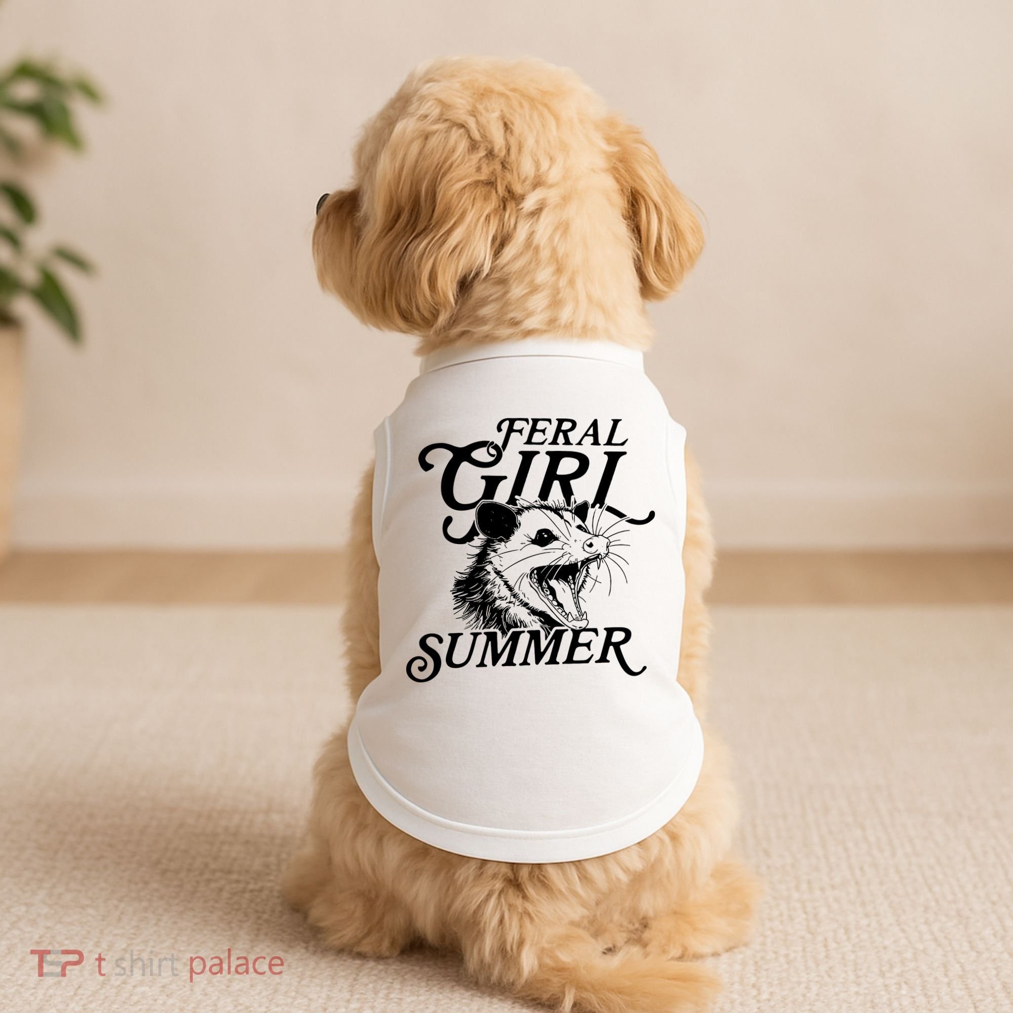 Feral Girl Summer Opossum Doggie Tank
