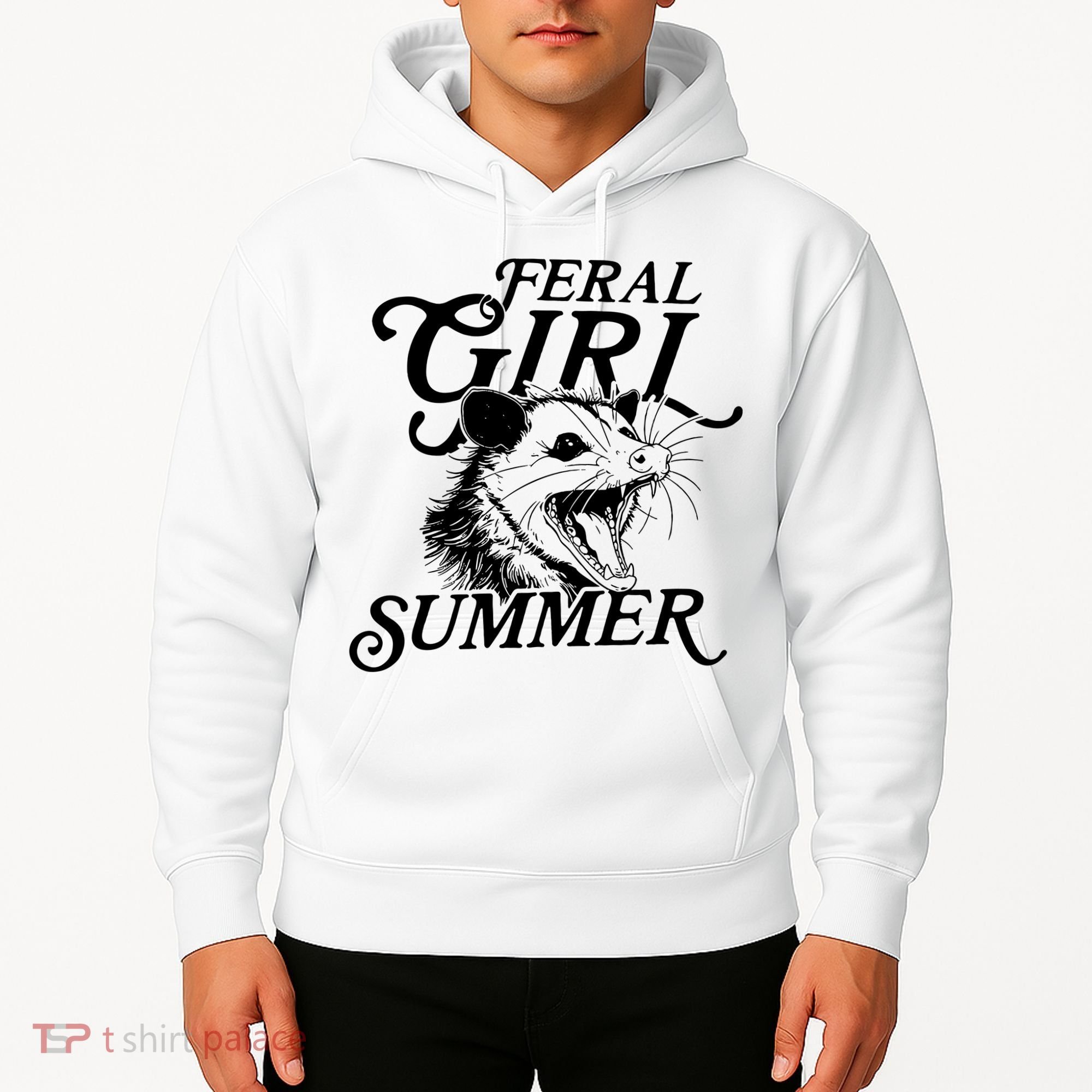 Feral Girl Summer Opossum Hoodie