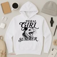 Feral Girl Summer Opossum Hoodie thumb 3