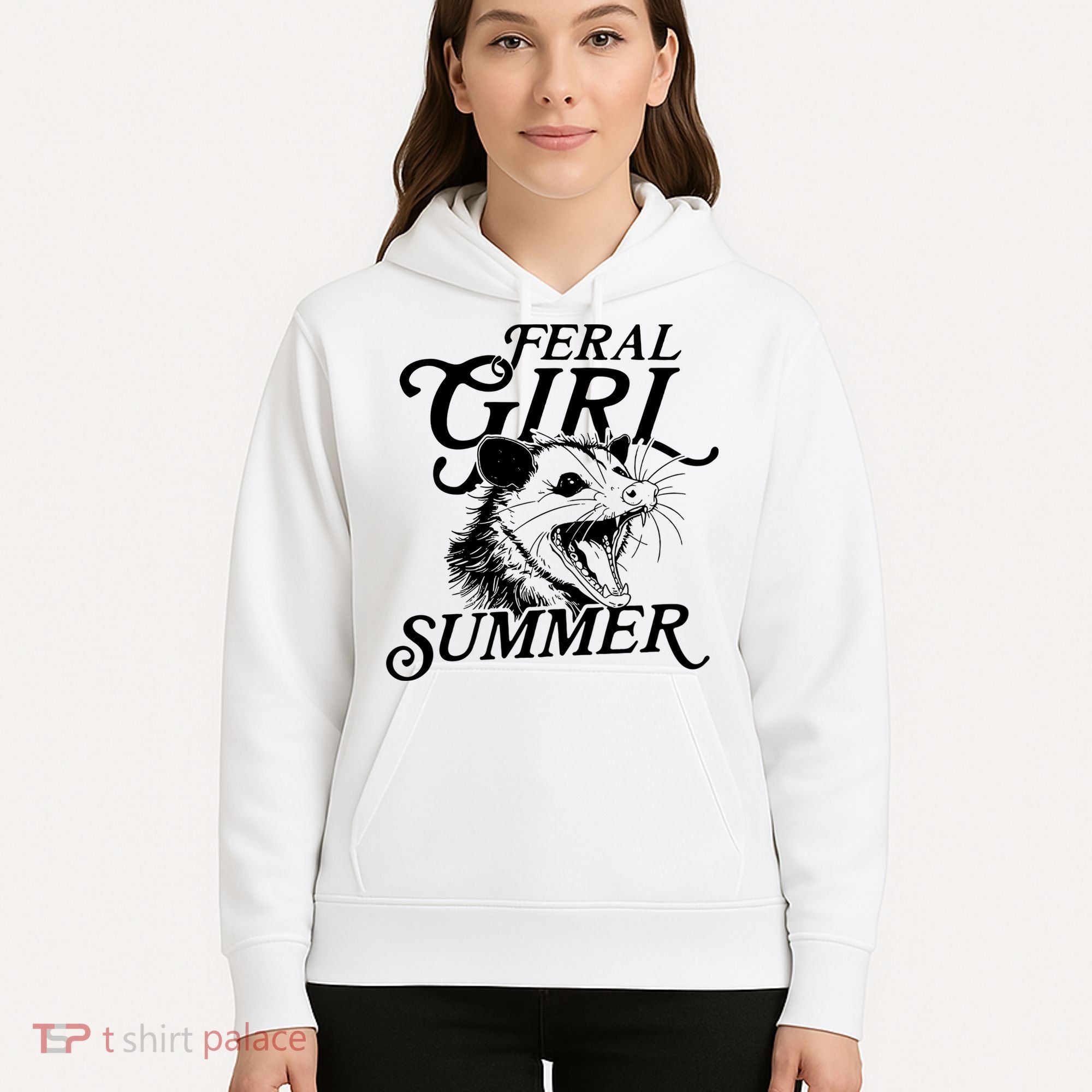 Feral Girl Summer Opossum Hoodie