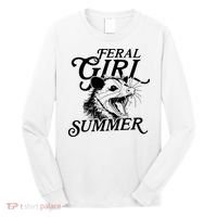 Feral Girl Summer Opossum Long Sleeve Shirt thumb 0
