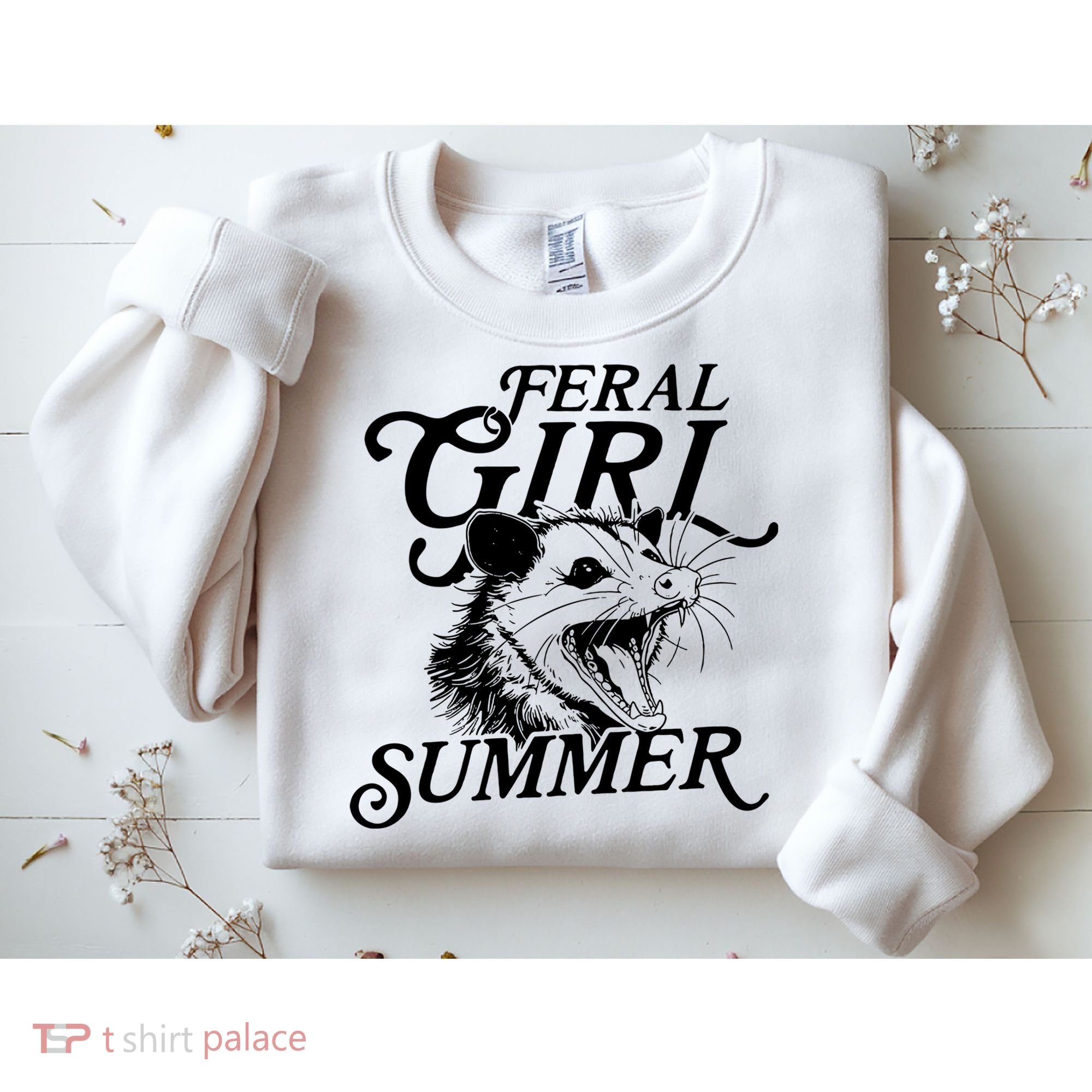 Feral Girl Summer Opossum Sweatshirt