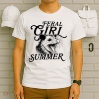 Feral Girl Summer Opossum T-Shirt thumb 6