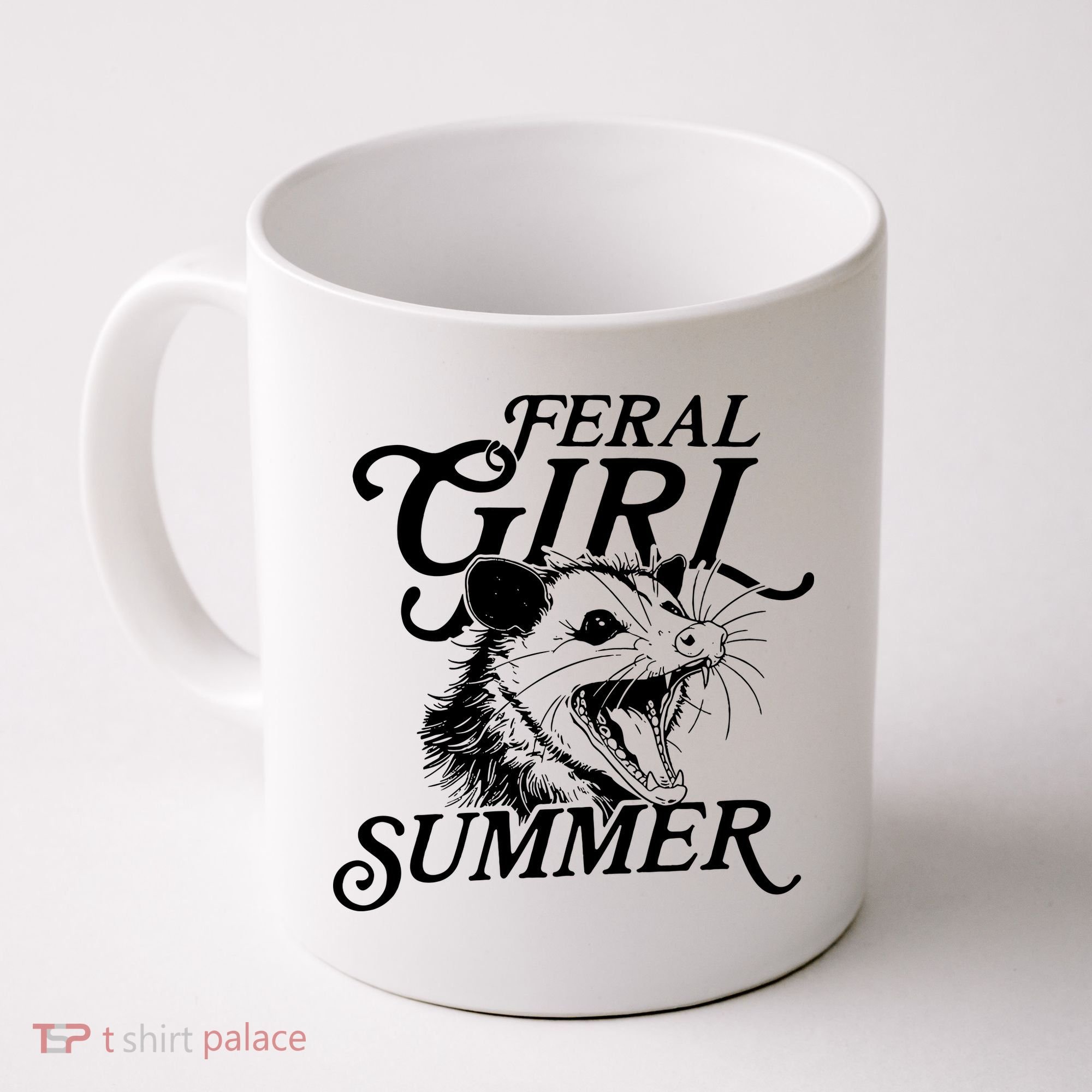 Feral Girl Summer Opossum Coffee Mug