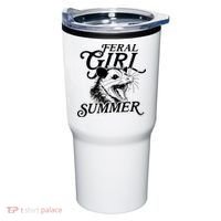Feral Girl Summer Opossum Tumbler thumb 0
