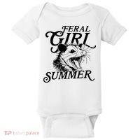 Feral Girl Summer Opossum Baby Bodysuit thumb 0