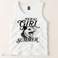 Feral Girl Summer Opossum Tank Top thumb 2