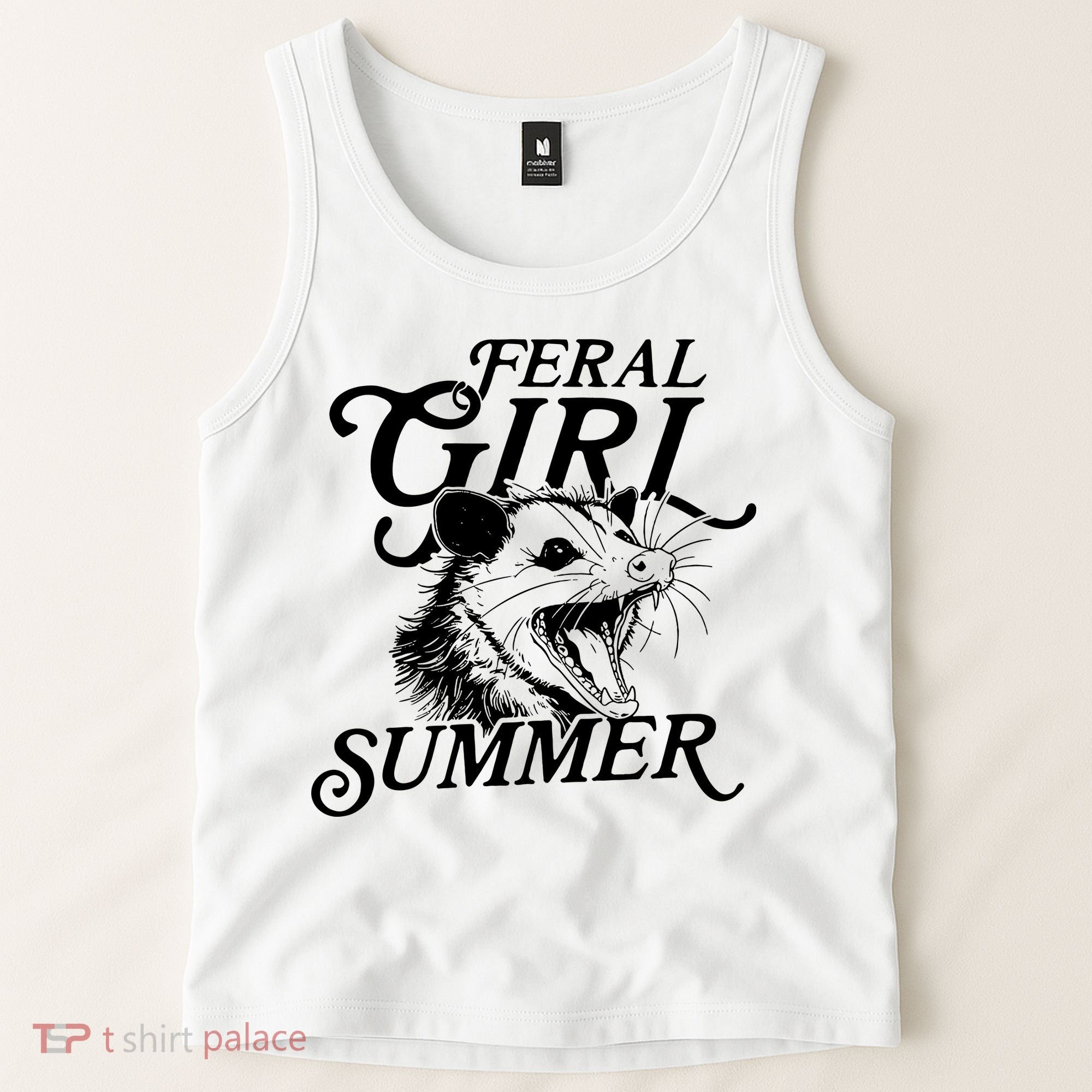 Feral Girl Summer Opossum Tank Top
