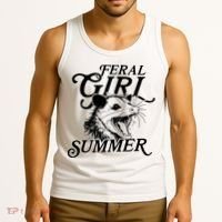 Feral Girl Summer Opossum Tank Top thumb 3